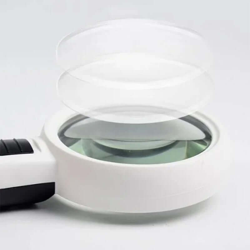 Lampe loupe LED 30x avec loupe