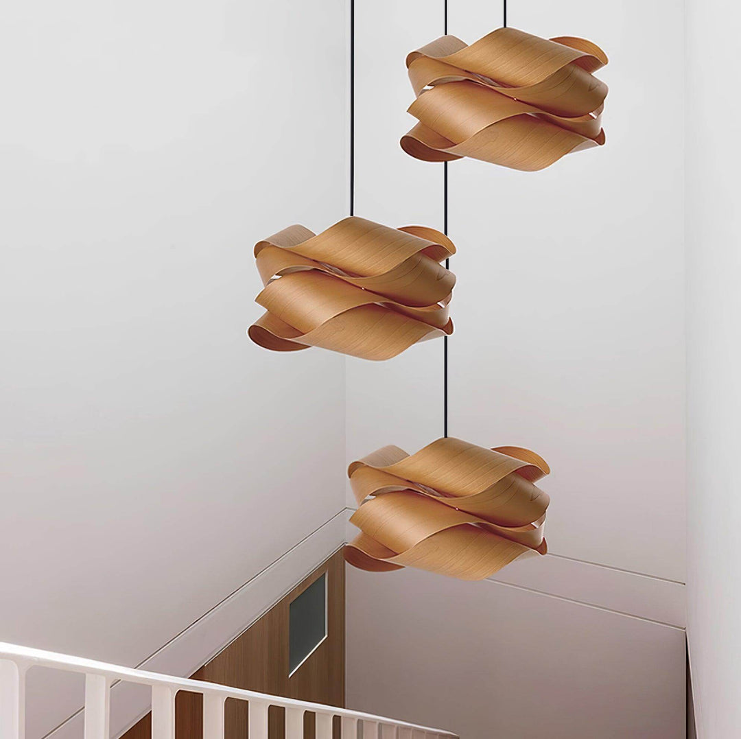 Hängeleuchte Holz Design Modern Esszimmerlampe