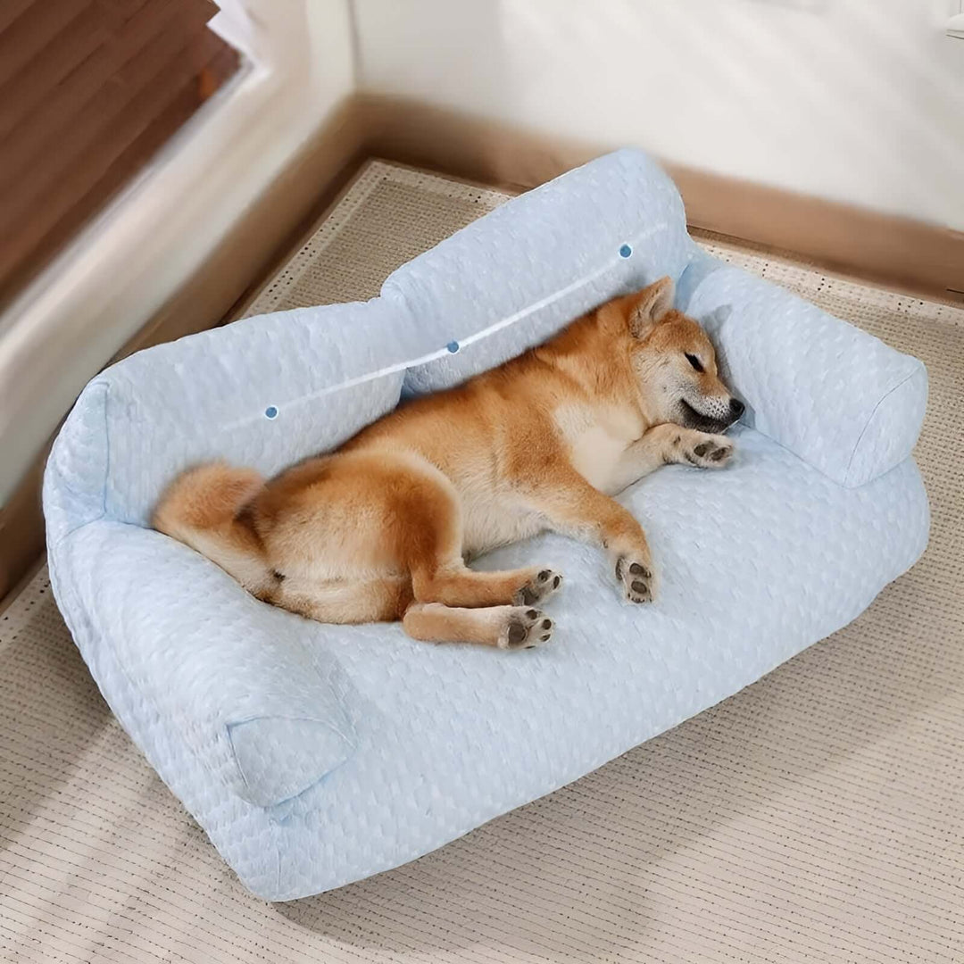 Panier lavable en peluche pour animaux de compagnie - Orthopédique et confortable