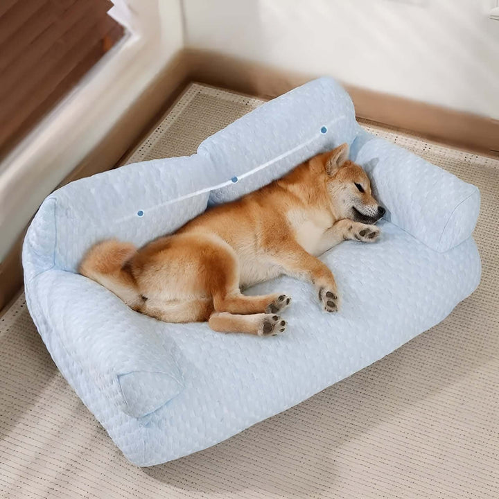 Panier lavable en peluche pour animaux de compagnie - Orthopédique et confortable