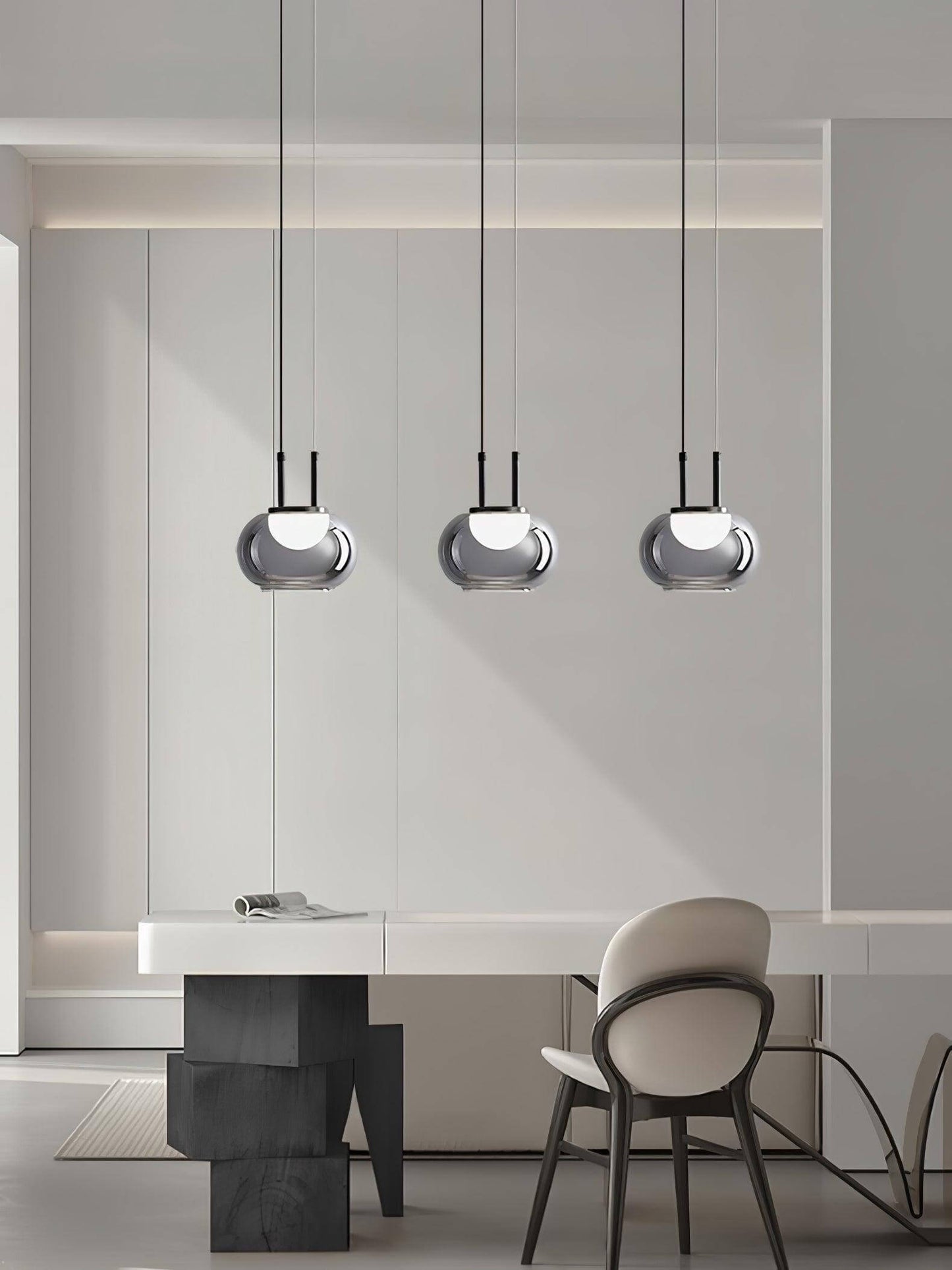 Suspension Halo moderne, 3 lumières