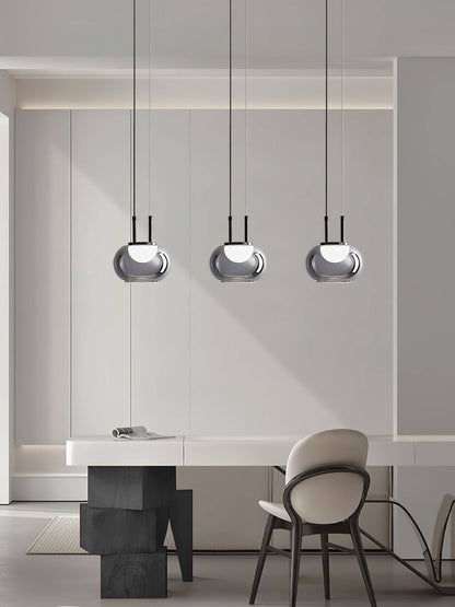 Suspension Halo moderne, 3 lumières