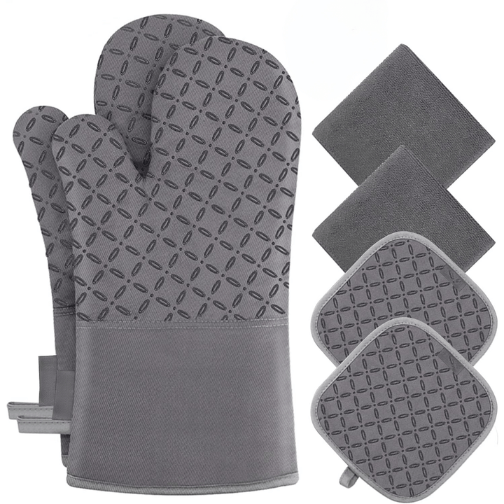 6-teiliges Hitzebeständiges Ofenhandschuh-Set