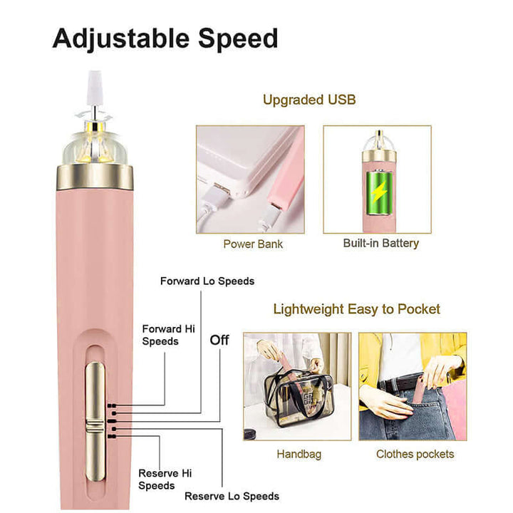Elektrisches Nagelpolierset 5-in-1 Maniküre-Pediküre