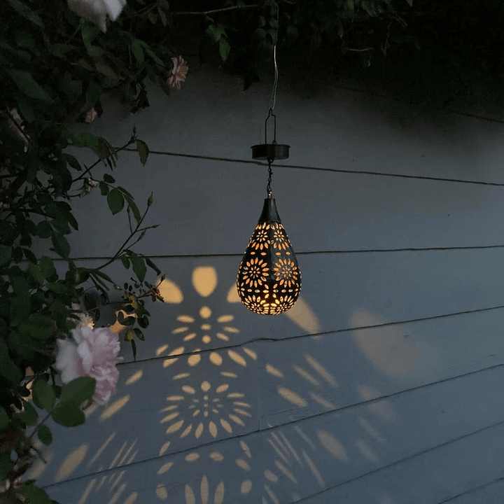 Solar Hängeleuchte Außen - Gartenlampe Solarbetrieben
