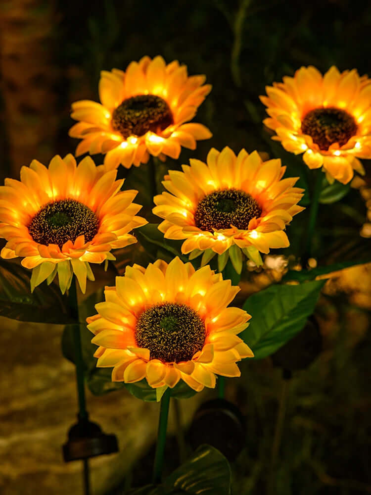 Solar Gartenleuchte Sonnenblume Wasserdicht Außen