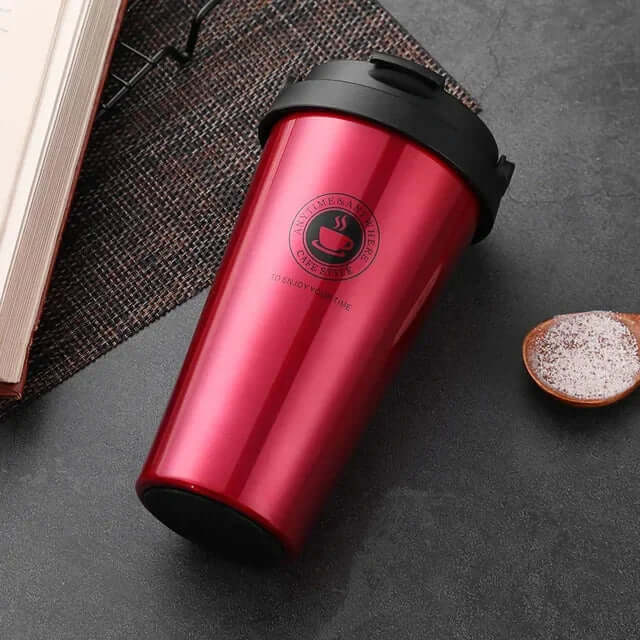 Isolierter Edelstahl-Reisebecher 500ml - Thermobecher