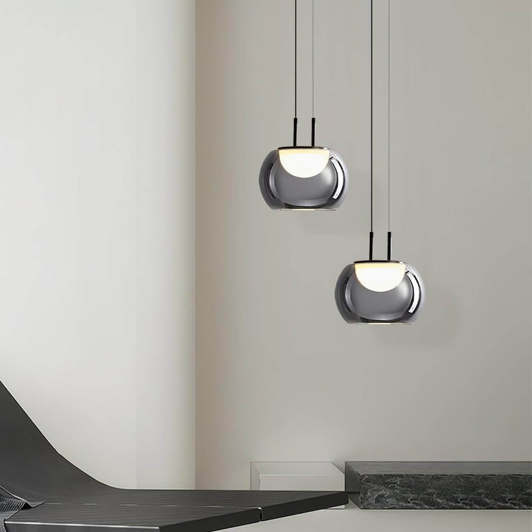 Moderne Halo Pendelleuchte, 3-flammig