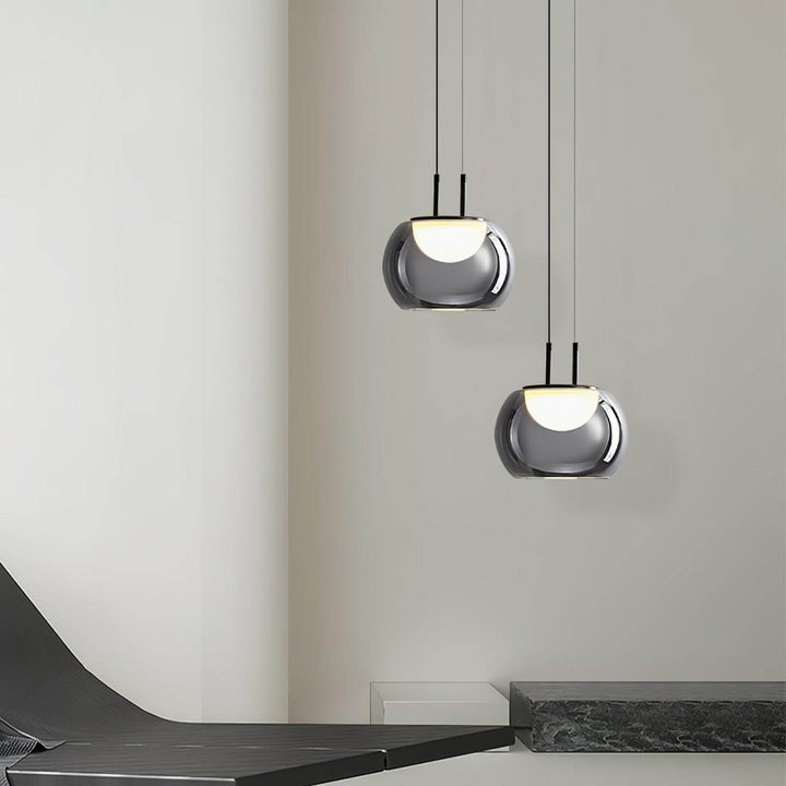 Moderne Halo Pendelleuchte, 3-flammig