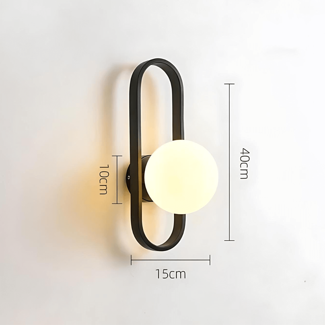 Moderne LED Glas Wandleuchte Camille