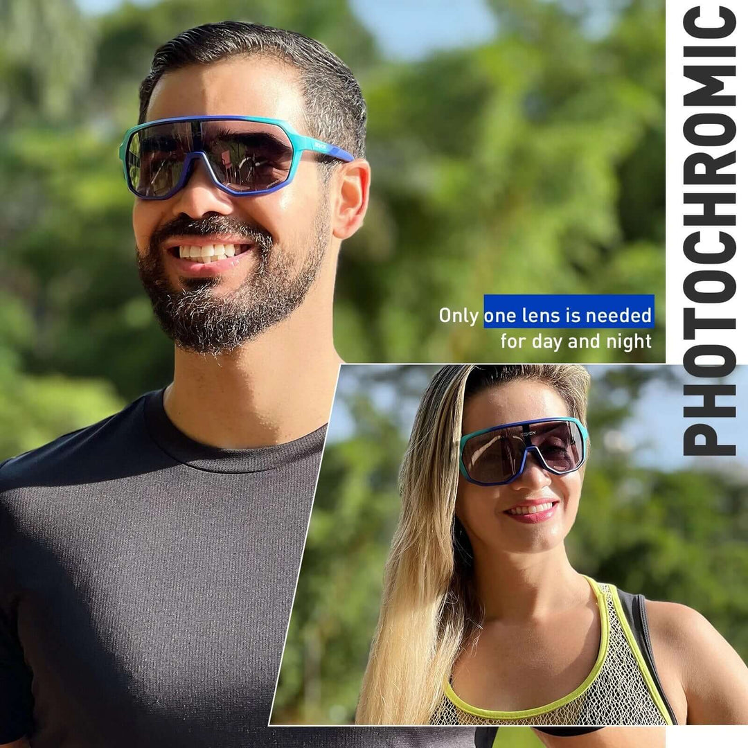 Lunettes de sport photochromiques pour le cyclisme