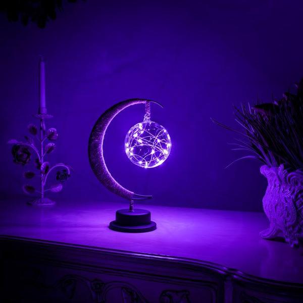 Dekorative Mondlichtlampe mit Halterung