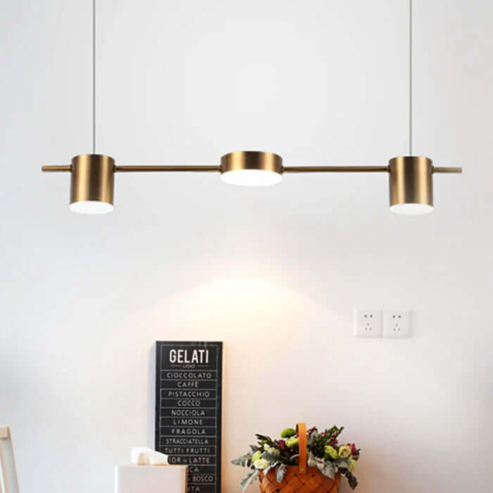 Moderne LED Pendelleuchte Aluminium Trommel Design