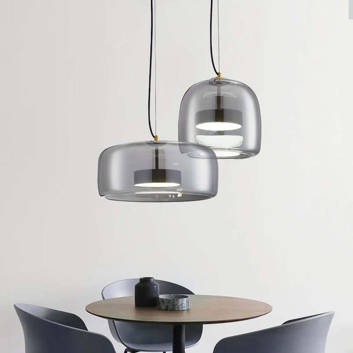 Elegante Glas-Pendelleuchte