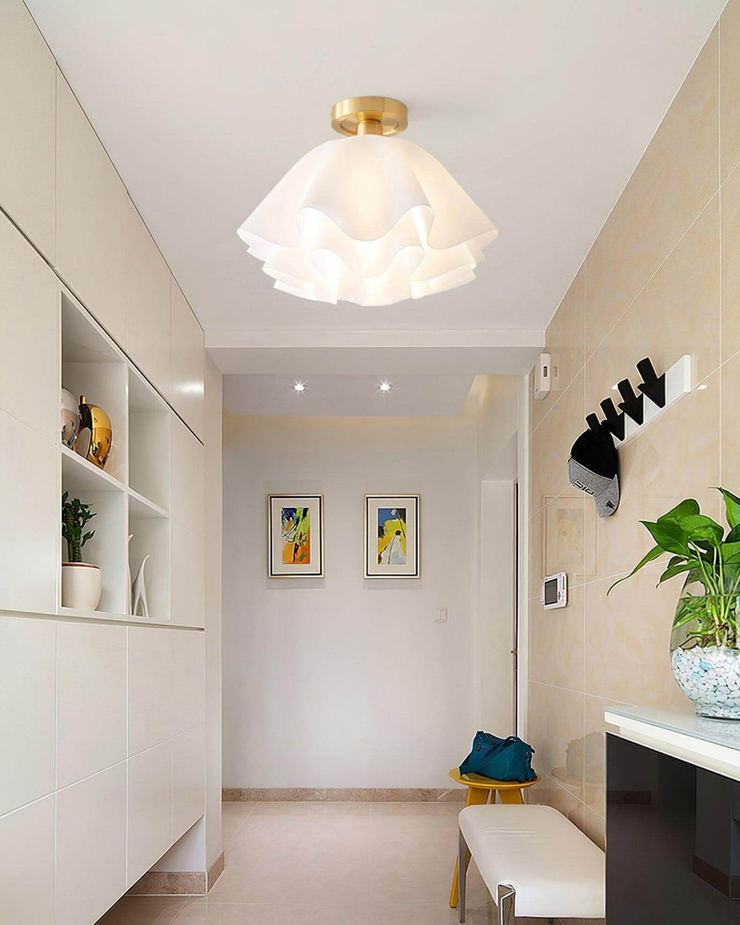 Plafonnier moderne en cuivre