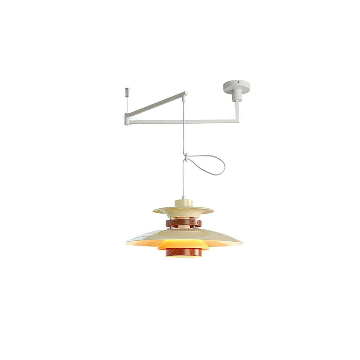 4-Schirm Pendelleuchte - Schwenkarm Design