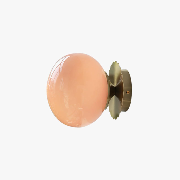 Moderne Rosa Glas Wandleuchte