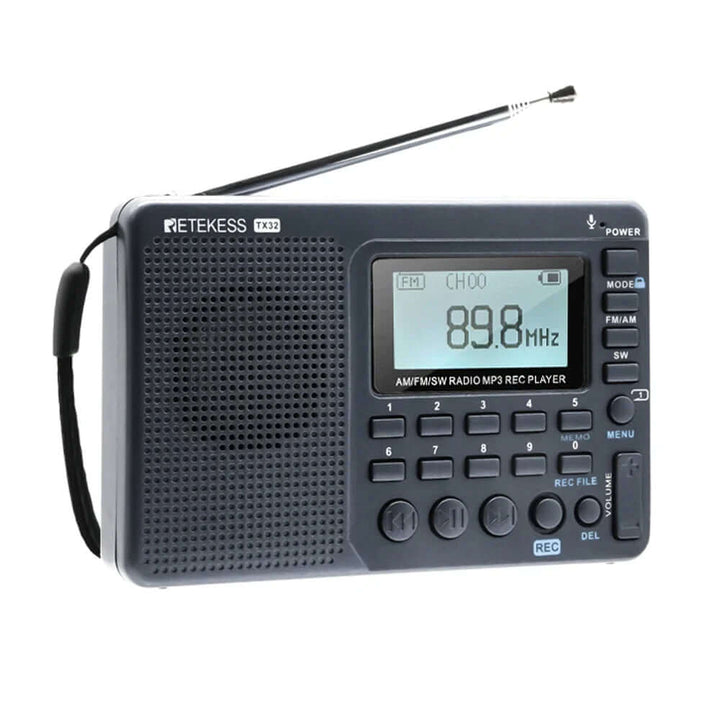 Radio multibande portable avec fonction d'enregistrement