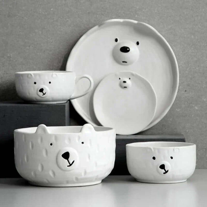 Jolie tasse en céramique en forme d'ours polaire - parfaite pour le thé et le café