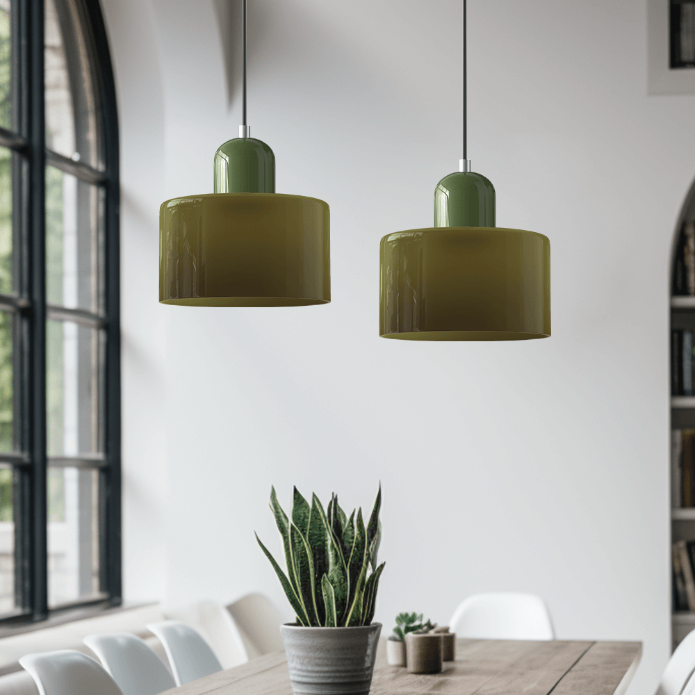Bauhaus Glaspendelleuchte Modern