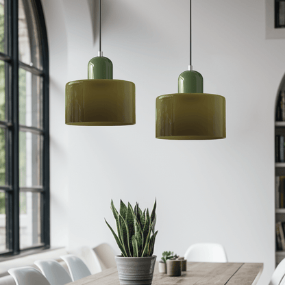 Bauhaus Glaspendelleuchte Modern