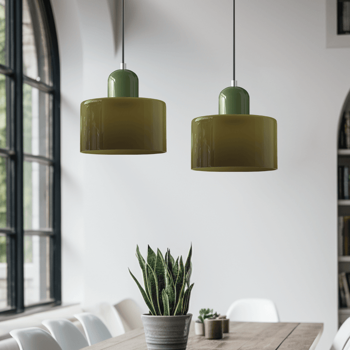 Bauhaus Glaspendelleuchte Modern