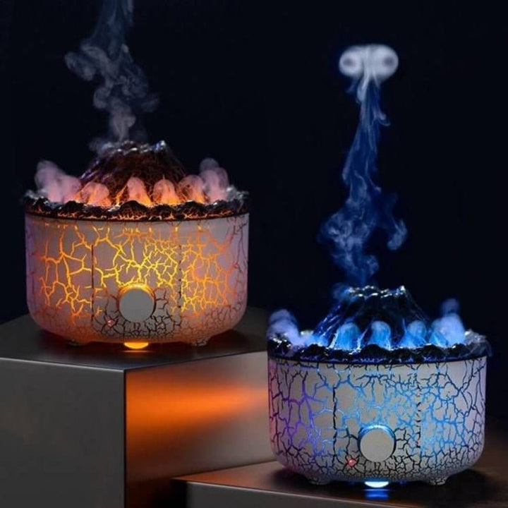 Vulkanischer Luftbefeuchter mit LED & Nebel