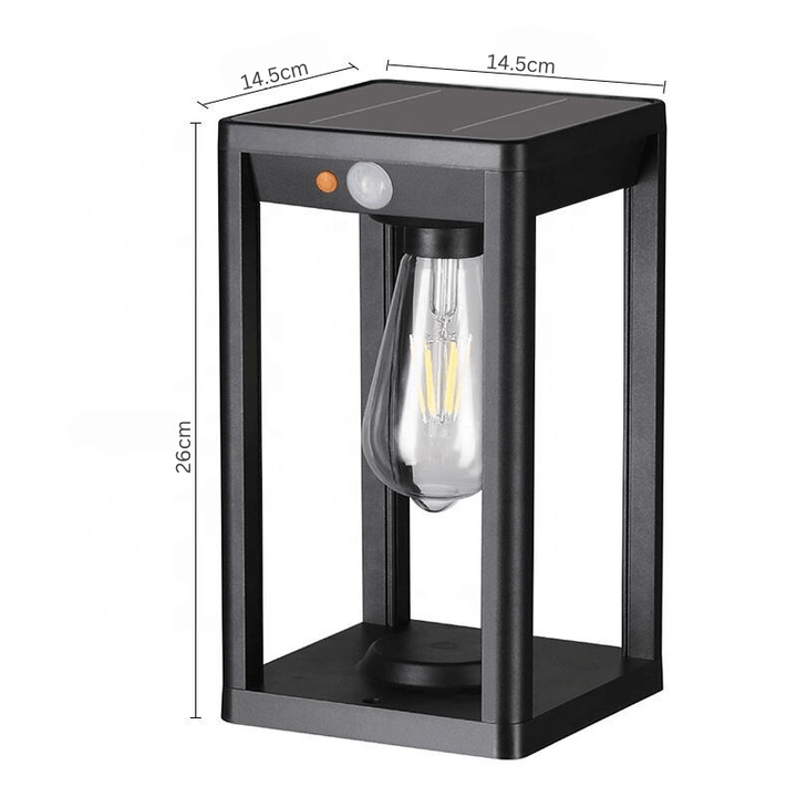 Solar-Säulenlampe mit Bewegungsmelder