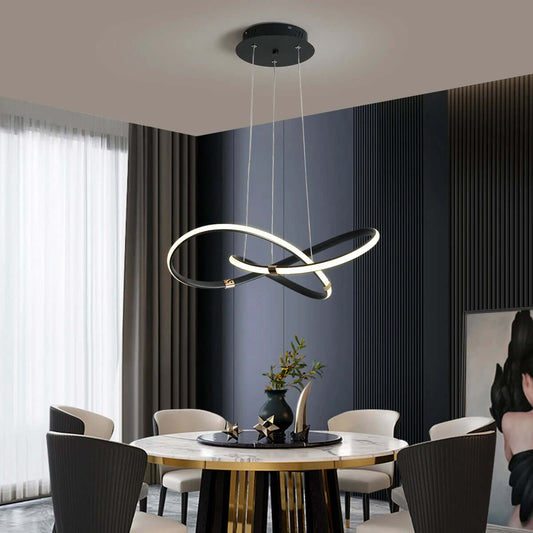 Suspension de luxe - chrome et noir