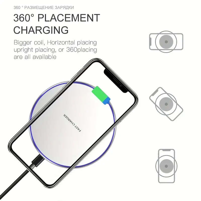 30W Induktionsladegerät Schnellladestation für Smartphones