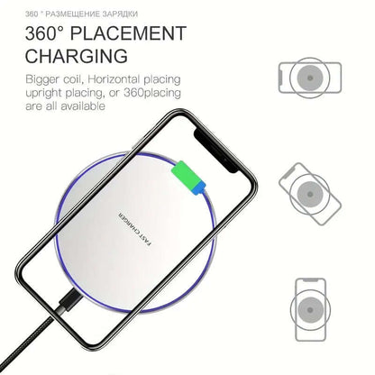 30W Induktionsladegerät Schnellladestation für Smartphones