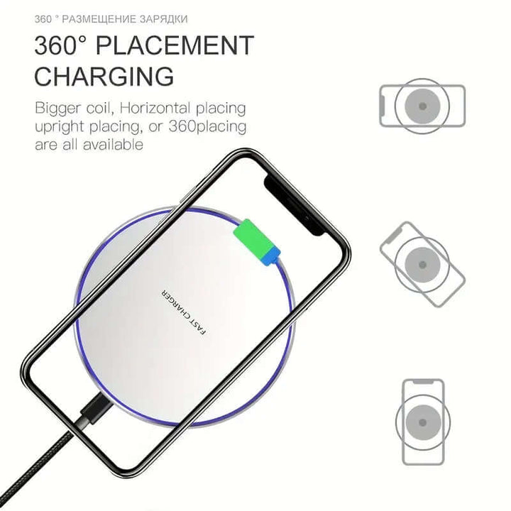 30W Induktionsladegerät Schnellladestation für Smartphones