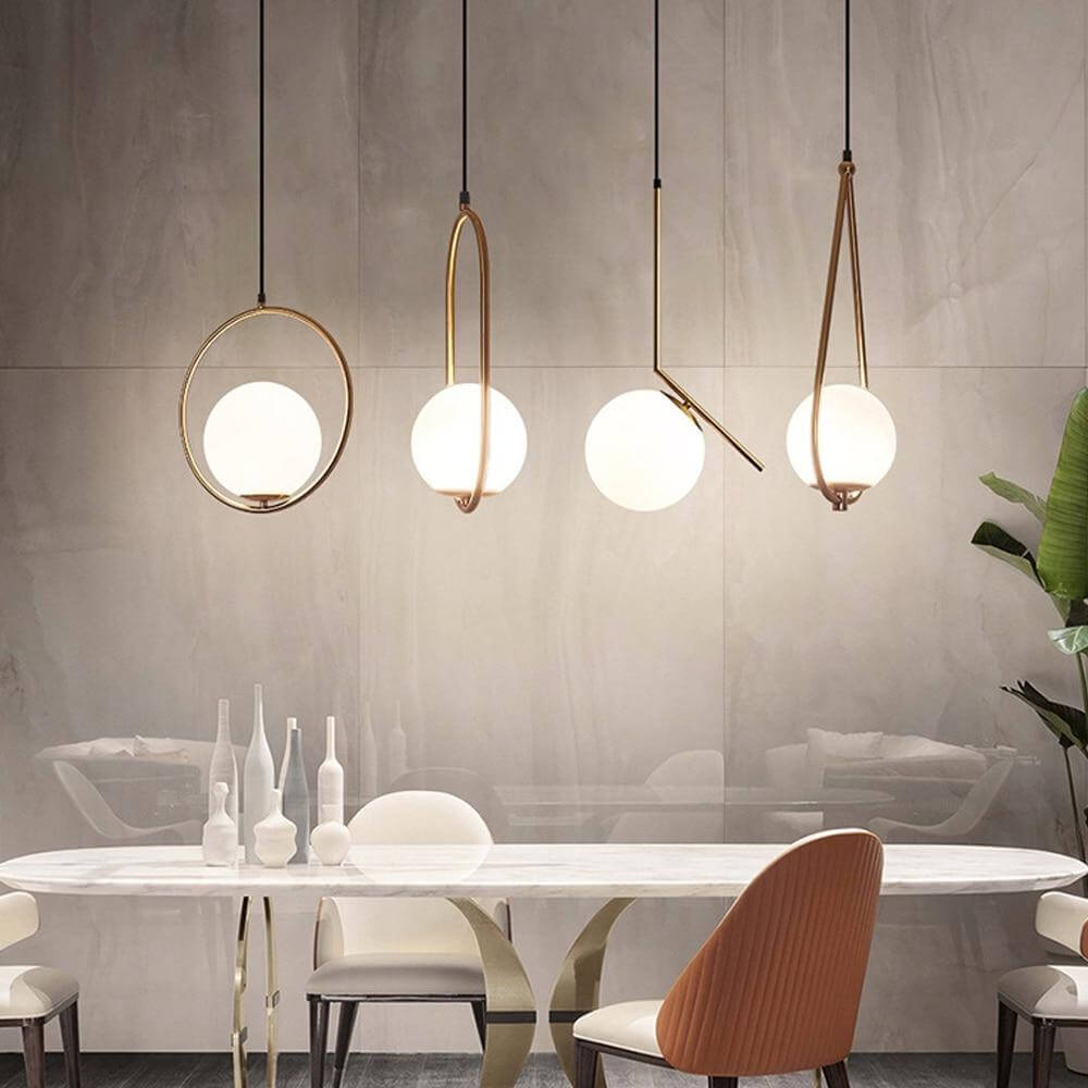 Elegante Glas Hängelampe