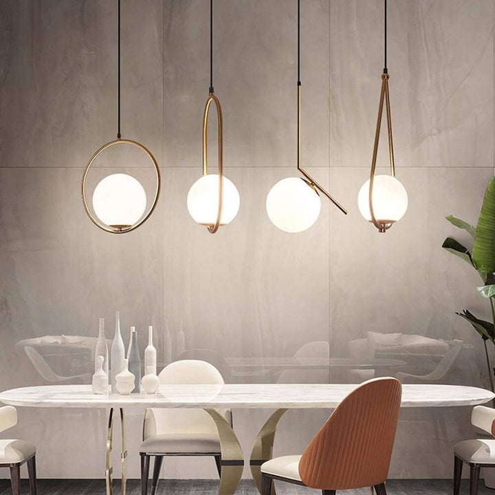 Elegante Glas Hängelampe