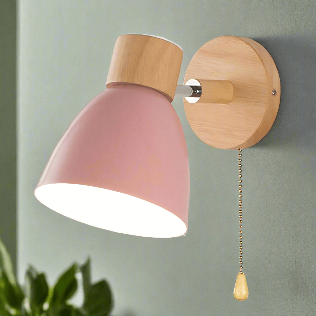 Hängende Wandleuchte Holz Nordisch Modern