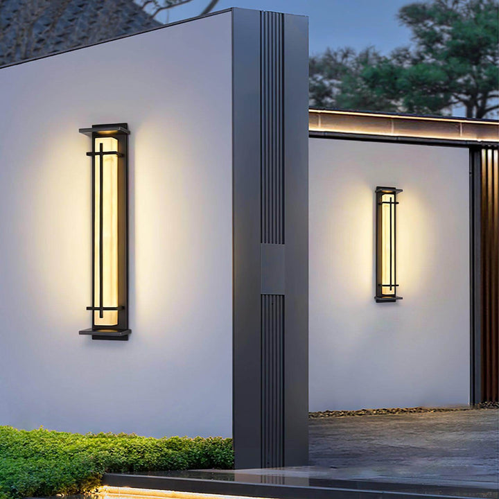 Quadratische LED-Außenwandleuchte