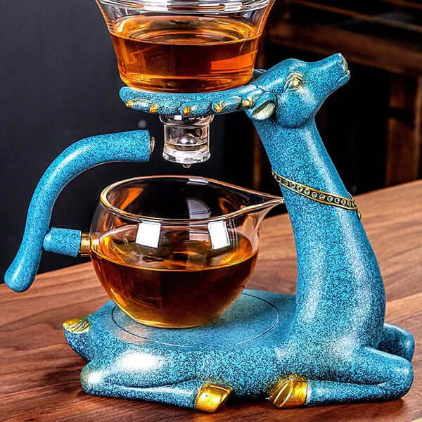 Service à thé à motif animalier - Infusion de thé élégante
