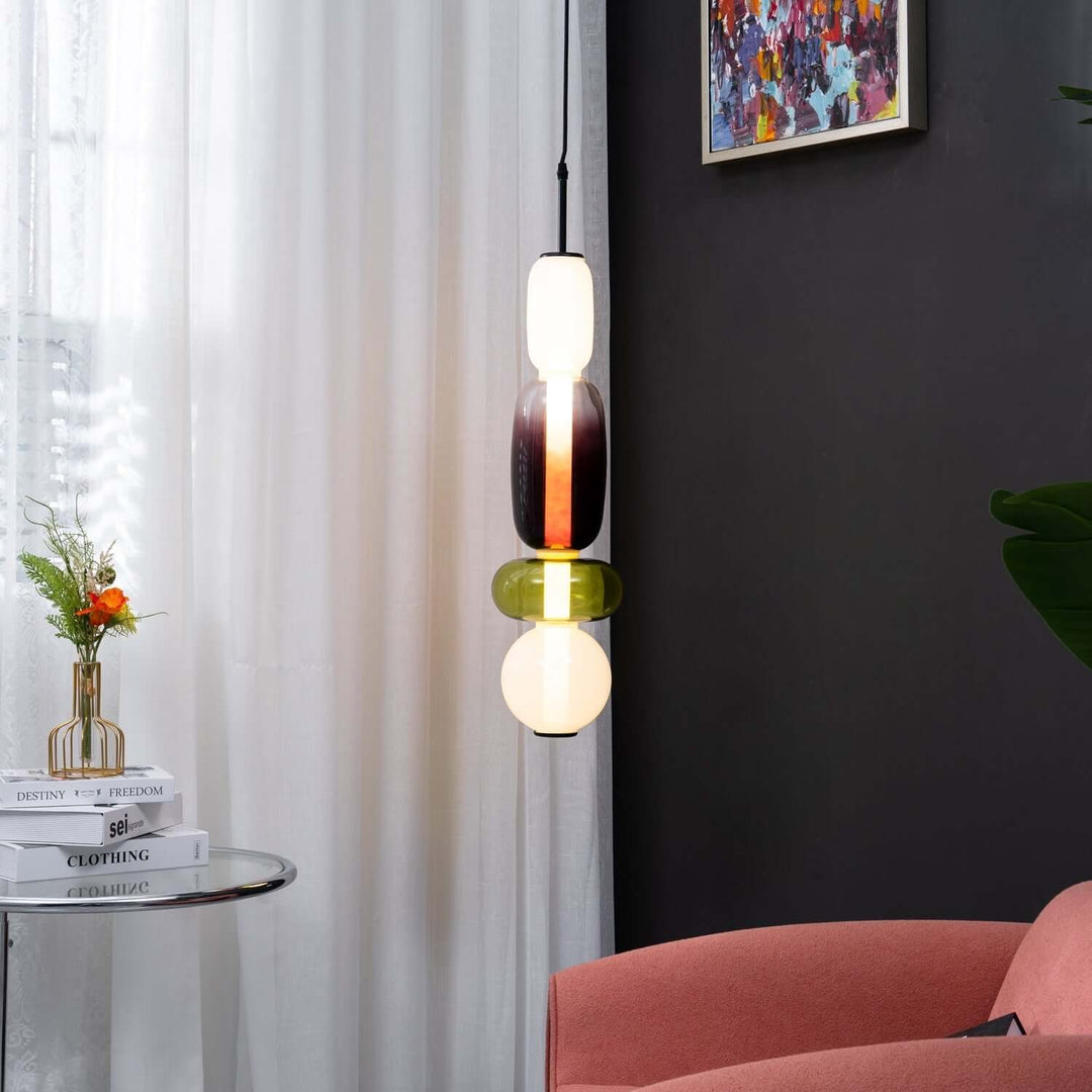 Bunte Glas Hängeleuchte