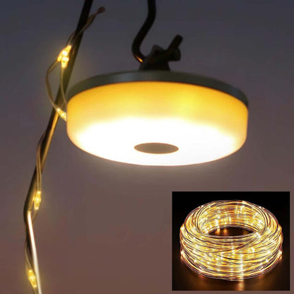 Guirlande lumineuse LED 10 m, étanche, USB, blanc chaud