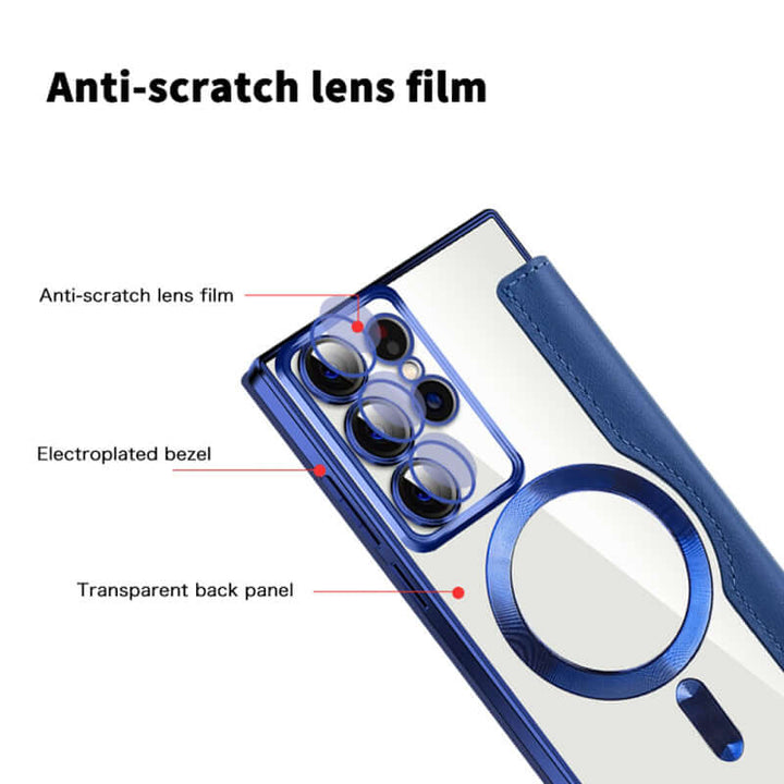 Étui de téléphone en cuir avec fente pour carte