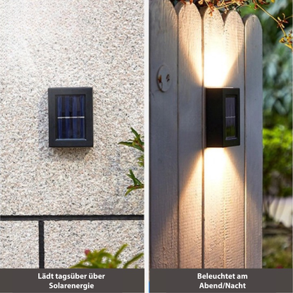 Solar LED Wandleuchte Außen