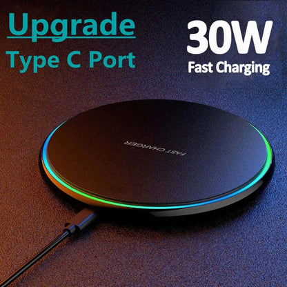 30W Induktionsladegerät Schnellladestation für Smartphones