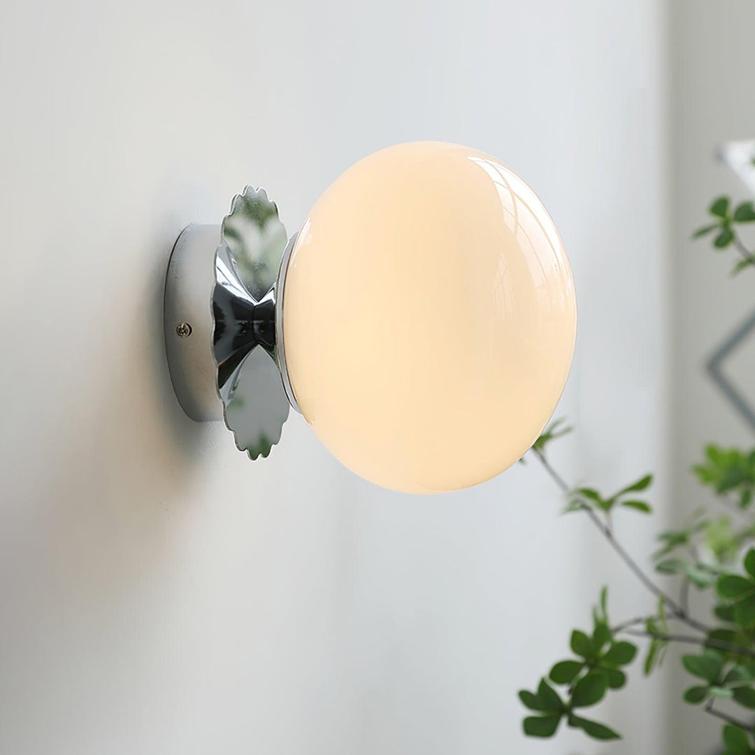 Moderne Rosa Glas Wandleuchte
