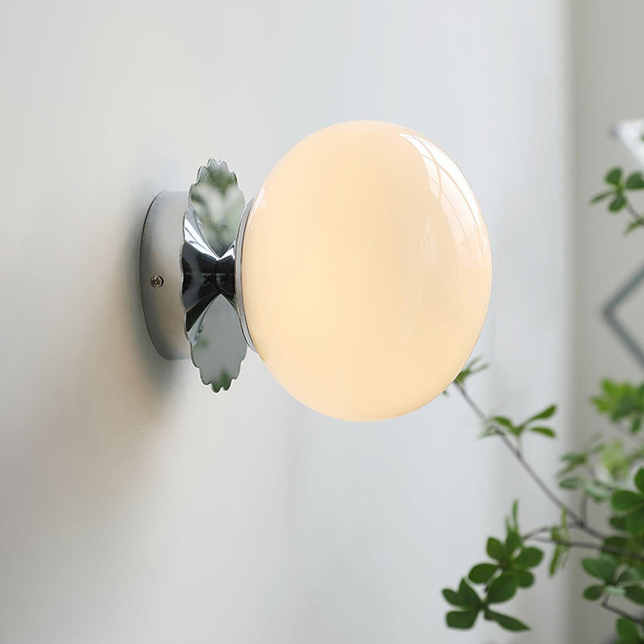 Moderne Rosa Glas Wandleuchte