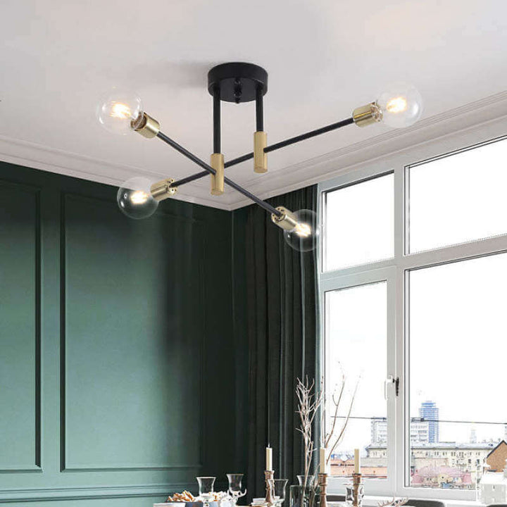 Lustre moderne en boule de verre