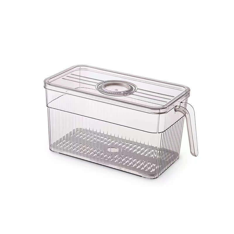Boîte de rangement pour réfrigérateur - Empilable, transparente
