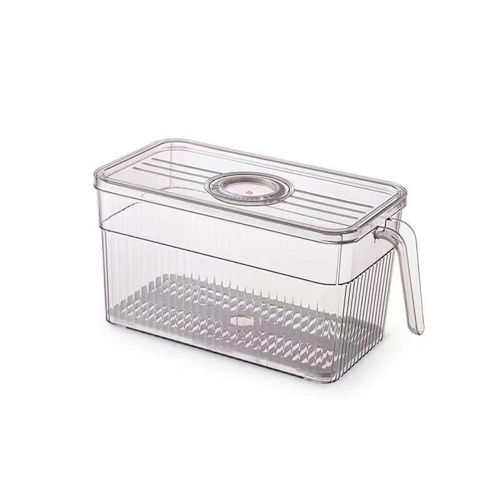 Boîte de rangement pour réfrigérateur - Empilable, transparente