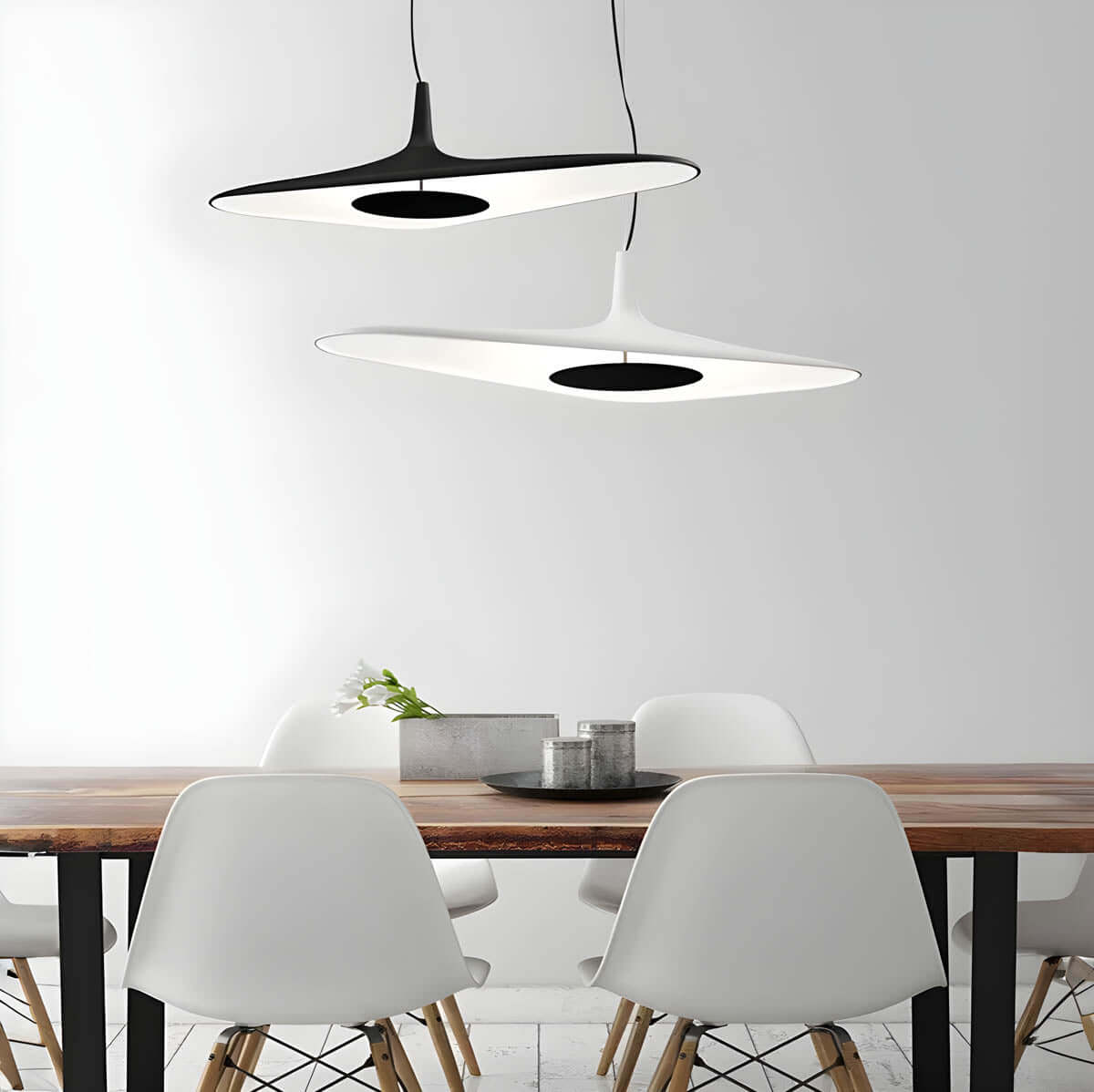 Designer-Pendelleuchte, Modernes Kunstharz, 60/80cm
