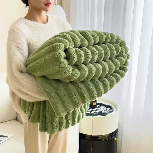 Kuschelige Plüschdecke für Gemütlichkeit