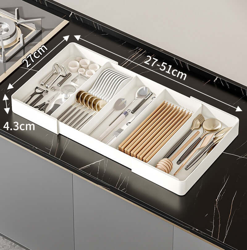 Küchen-Schubladenorganizer - Ordnungssystem für Besteck & Utensilien